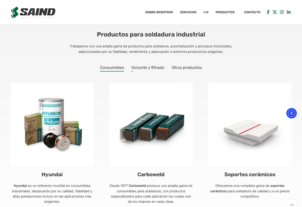 Saind - hosting y diseño web