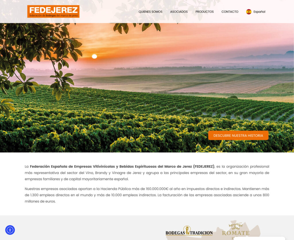 Fedejerez - hosting y diseño web
