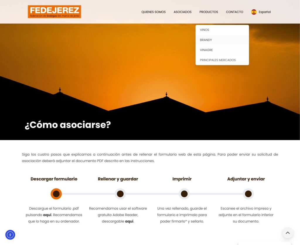 Fedejerez - hosting y diseño web