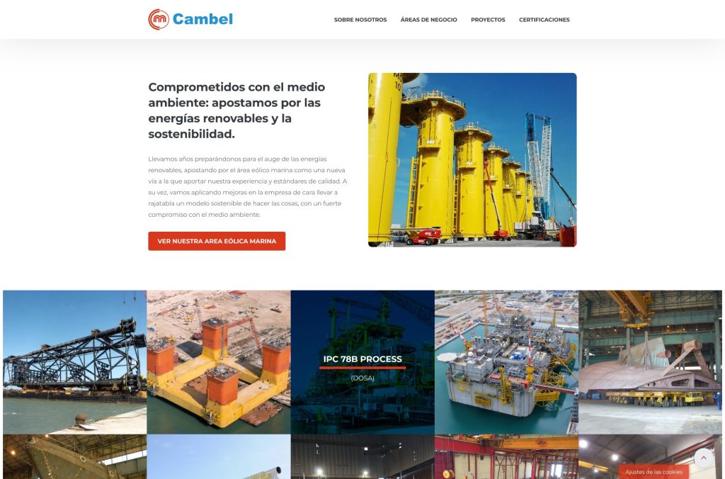 diseño web para cambel