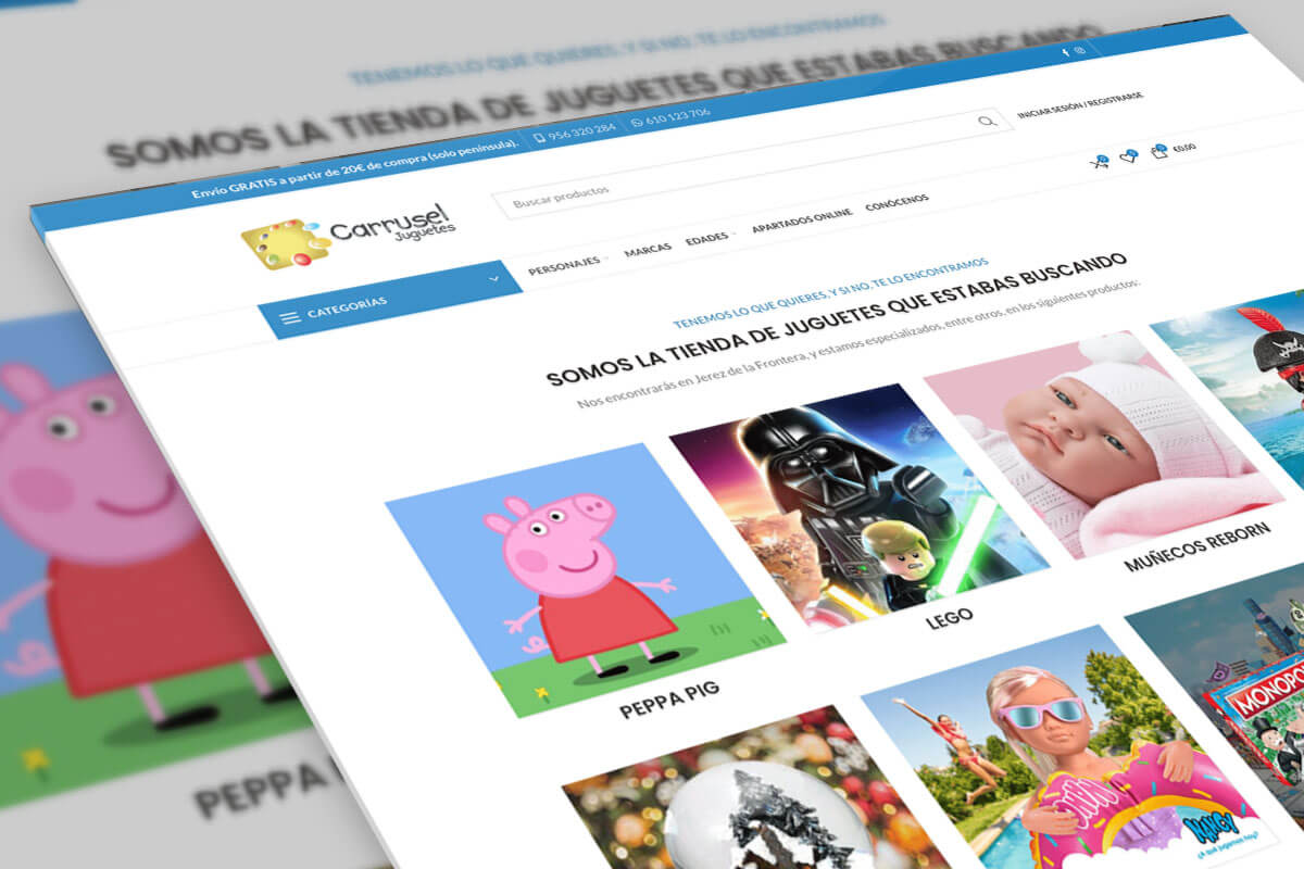 Carrusel Juguetes - hosting y diseño web
