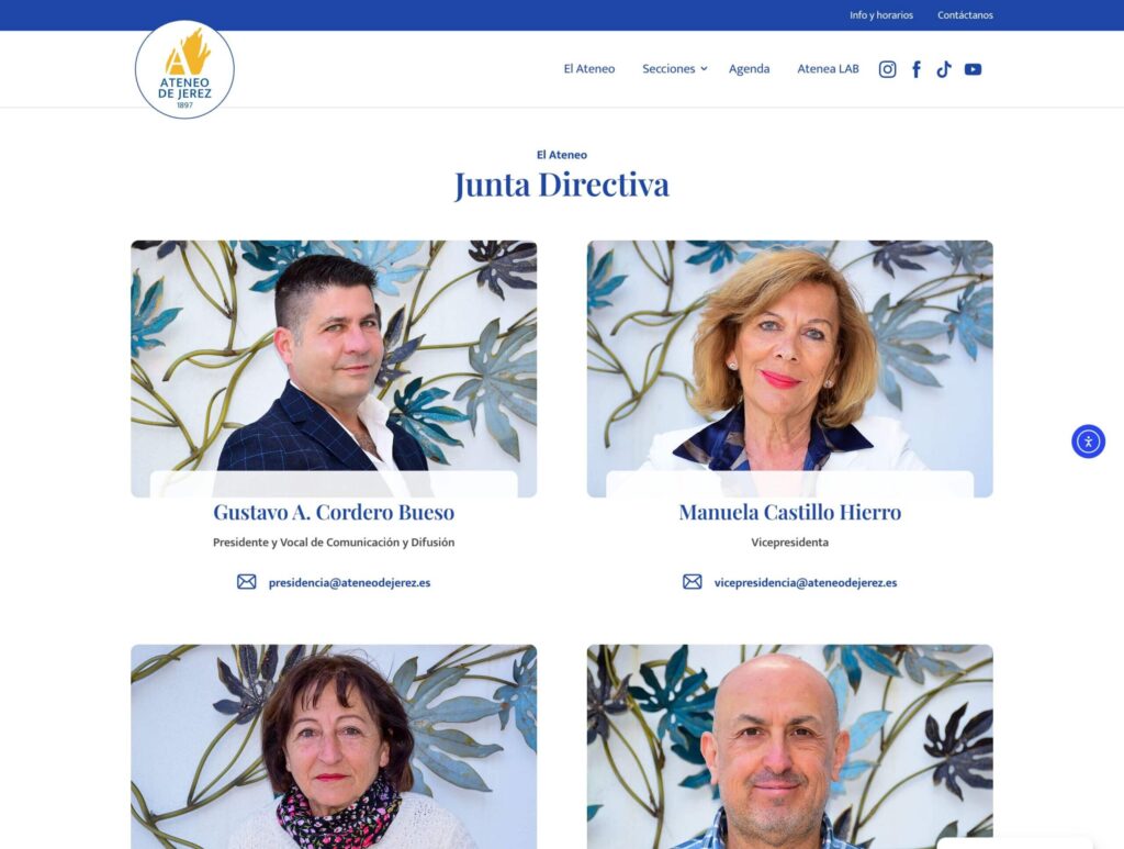 Ateneo de Jerez - hosting y diseño web