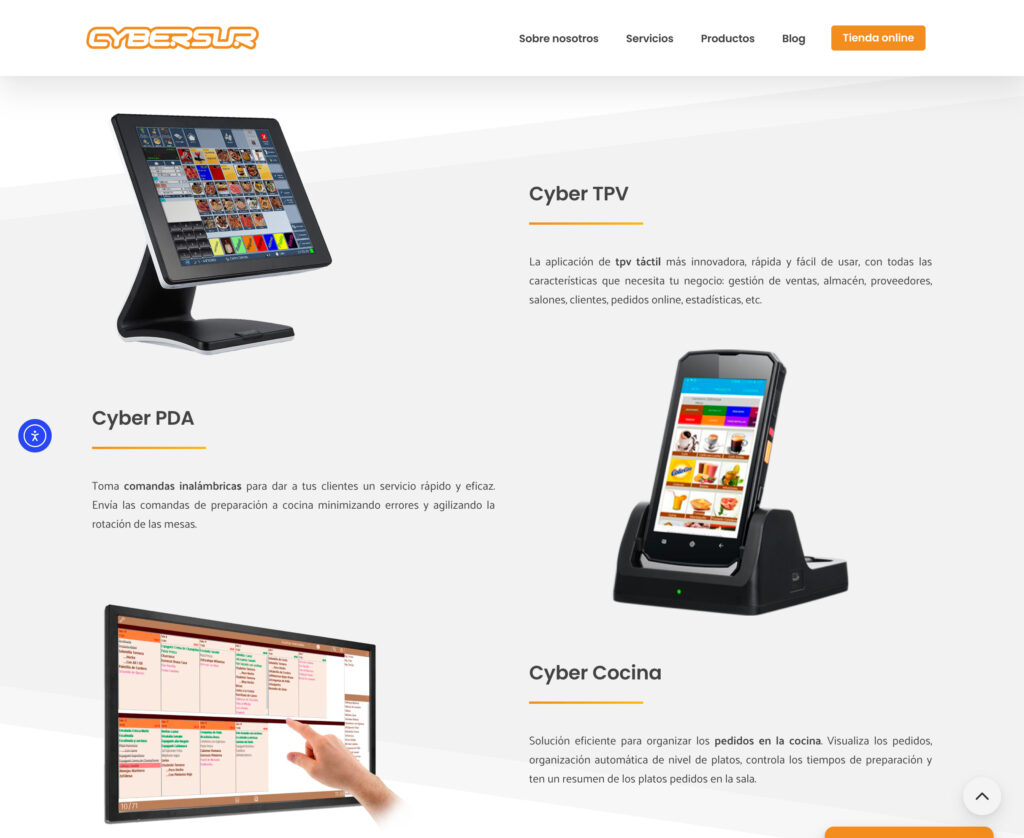 Cybersur - hosting y diseño web