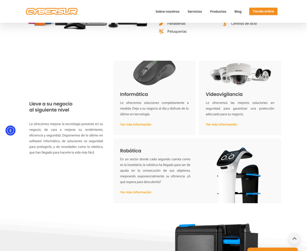 Cybersur - hosting y diseño web