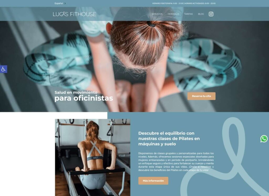 Luci's Fithouse - hosting y diseño web