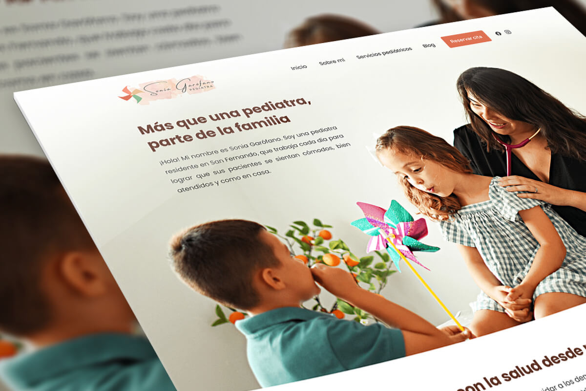 Sonia Garófano Pediatra - hosting y diseño web