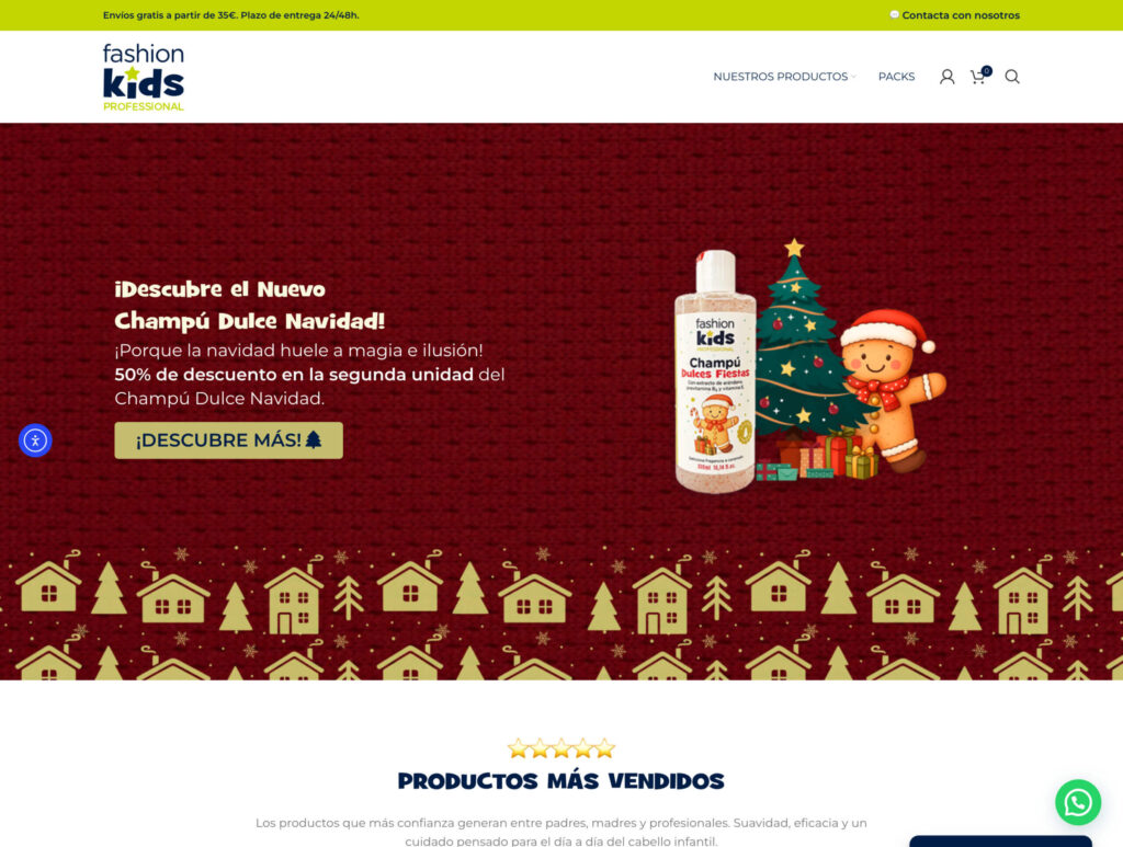 Mi Pelo FashionKids - hosting y diseño web
