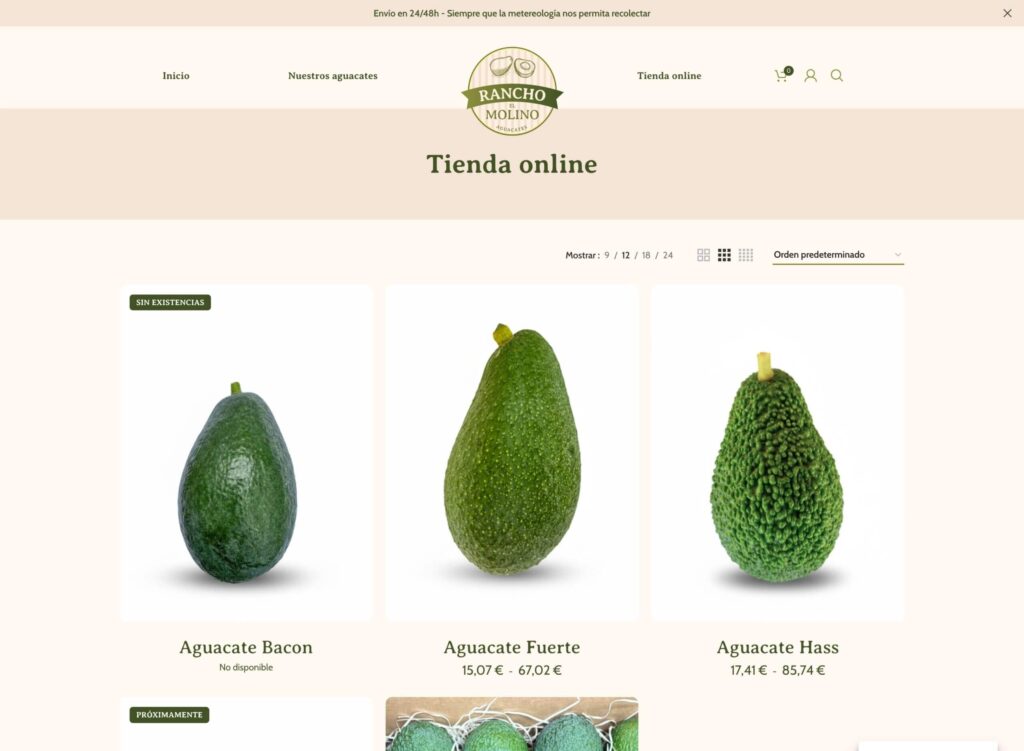 Rancho El Molino - hosting y diseño web