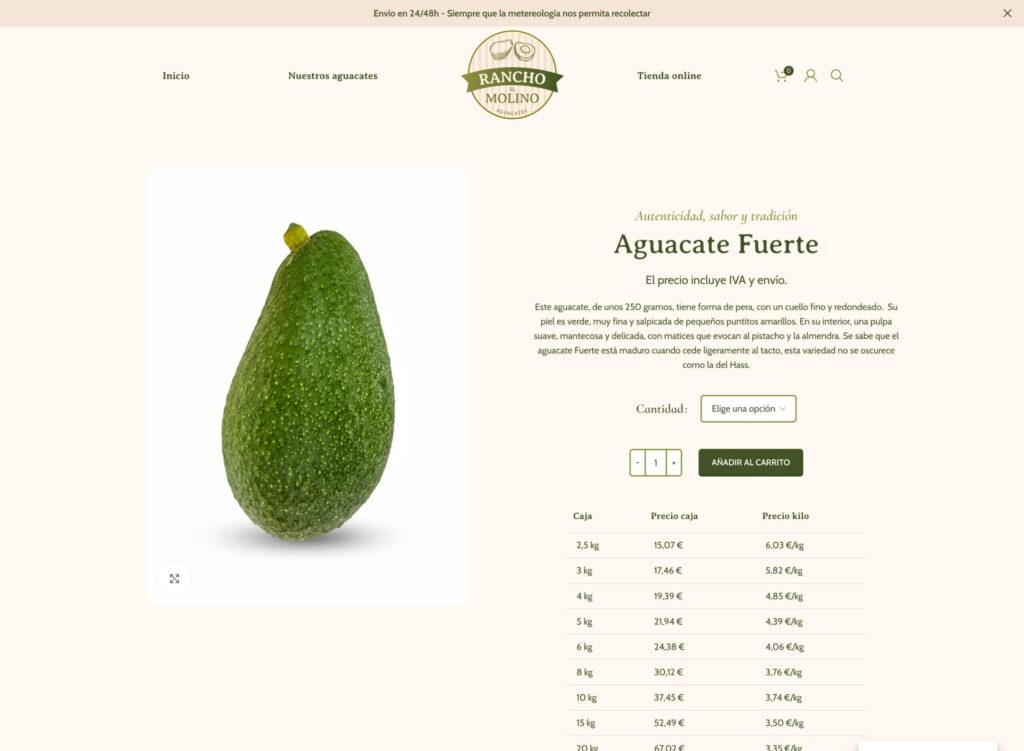 Rancho El Molino - hosting y diseño web