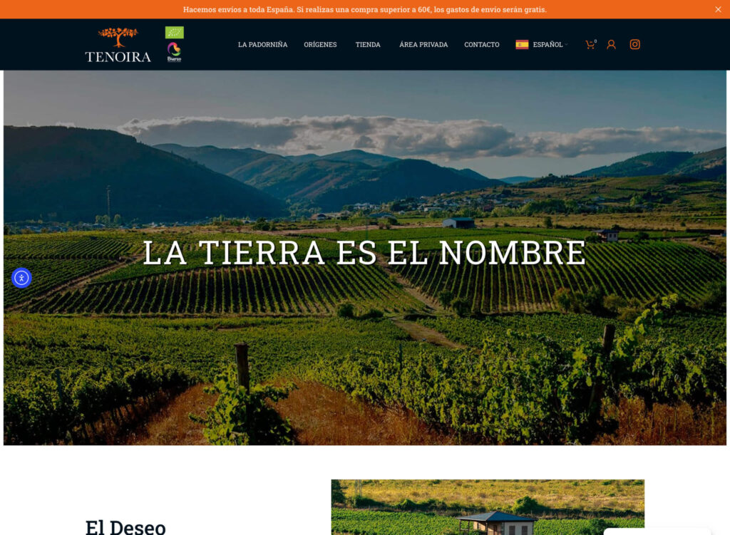 Tenoira - hosting y diseño web