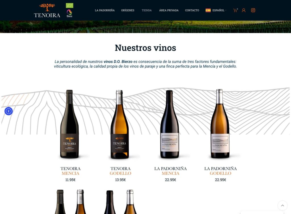 Tenoira - hosting y diseño web
