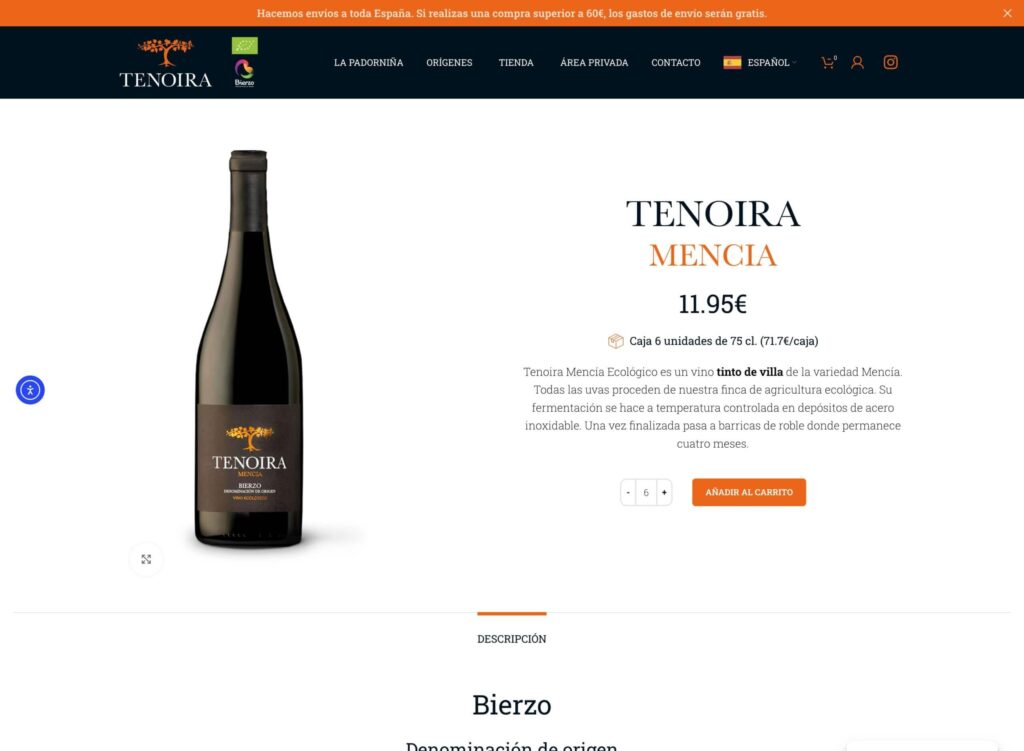 Tenoira - hosting y diseño web