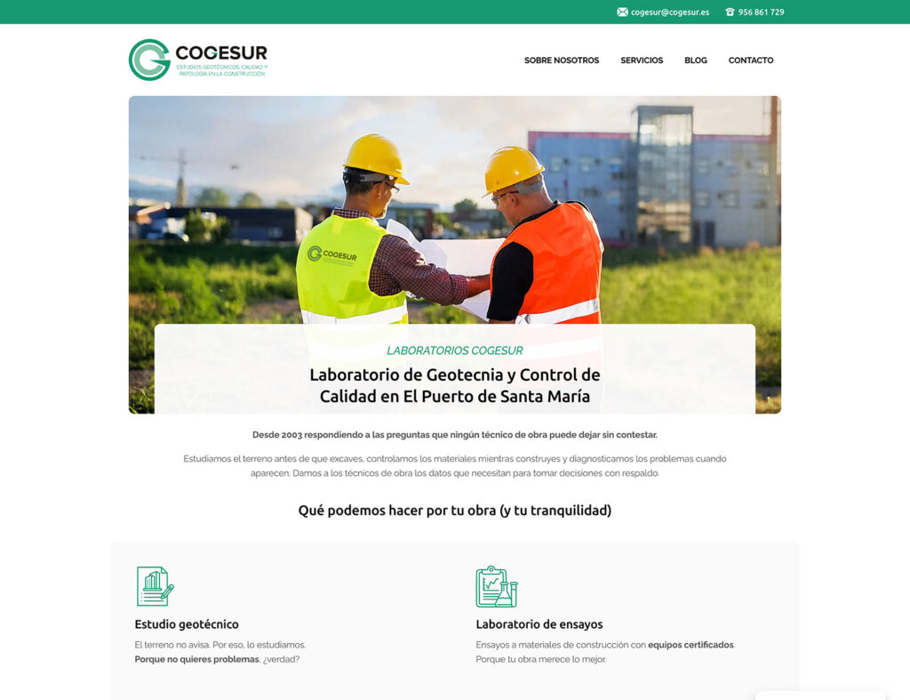 Cogesur - hosting y diseño web