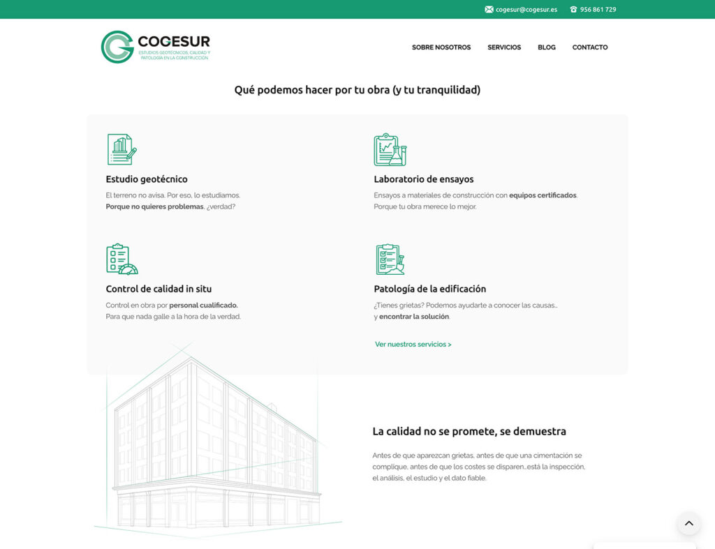 Cogesur - hosting y diseño web