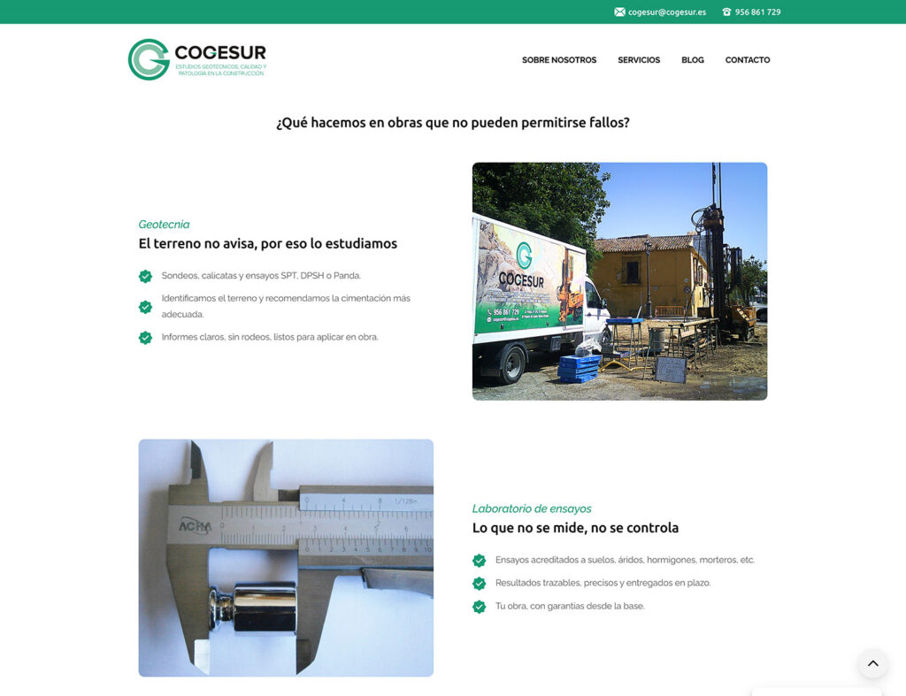 Cogesur - hosting y diseño web