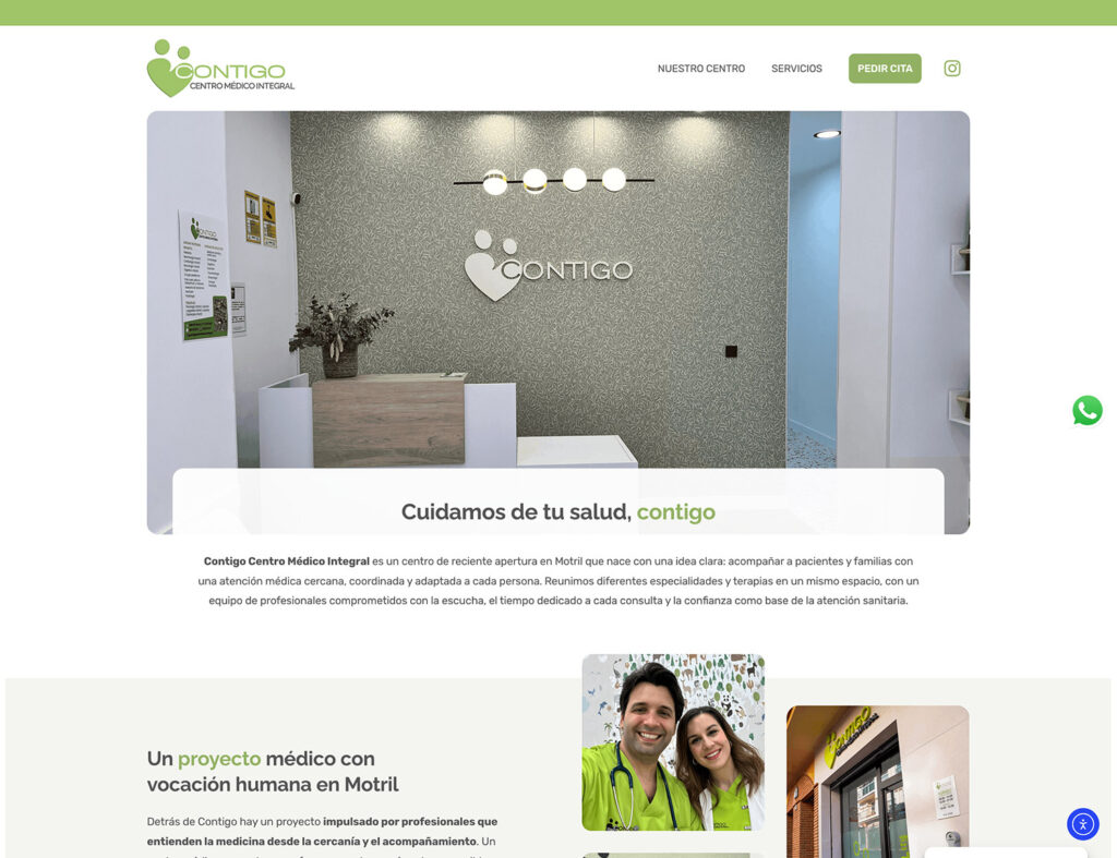 Contigo Centro Médico - hosting y diseño web