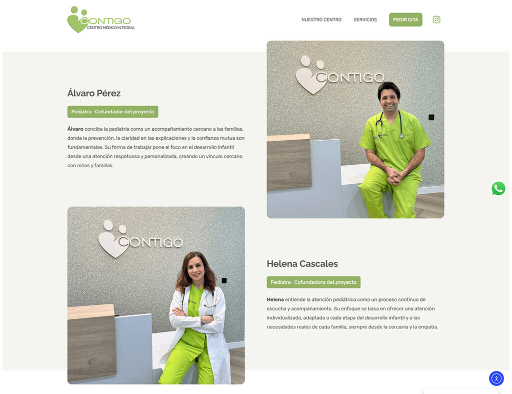 Contigo Centro Médico - hosting y diseño web