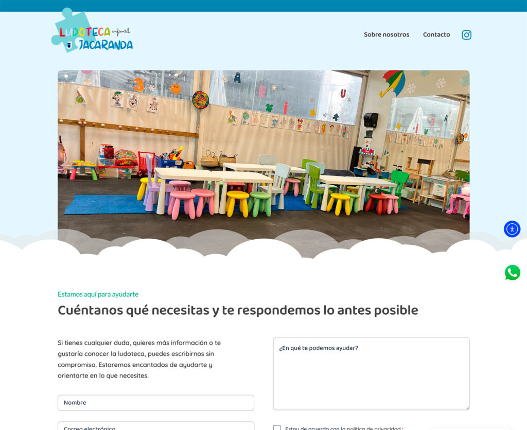 Ludoteca Jacaranda - hosting y diseño web
