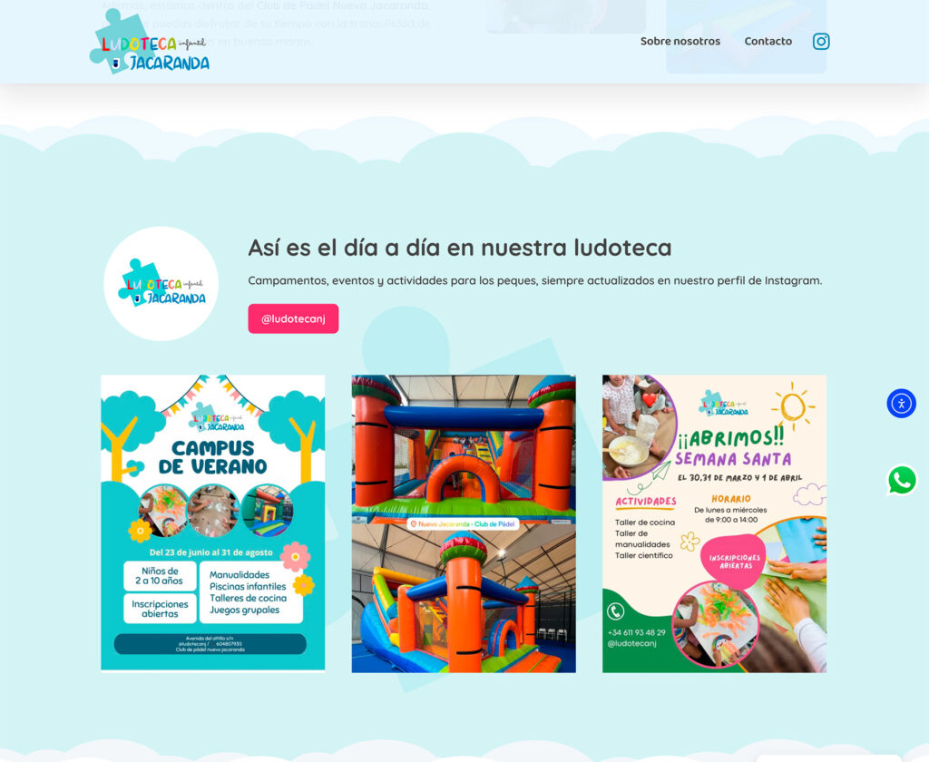Ludoteca Jacaranda - hosting y diseño web